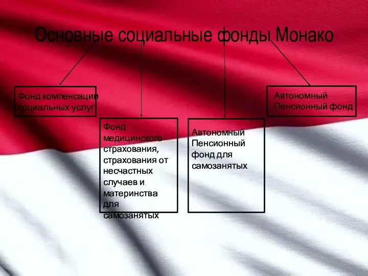 Основные социальные фонды Монако Фонд компенсации социальных услуг Автономный Пенсионный