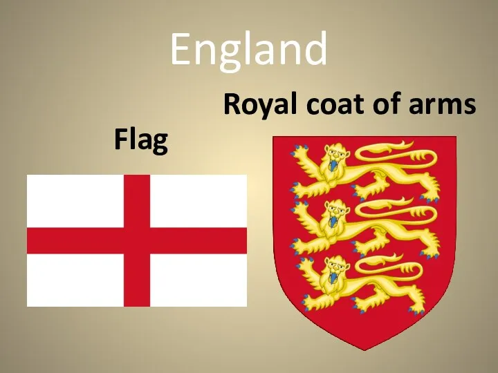 England Flag Royal coat of arms