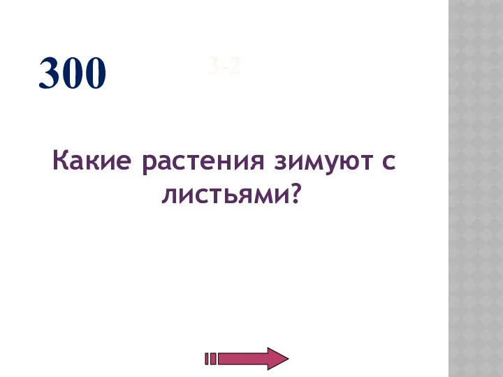 3-2 Какие растения зимуют с листьями? 300