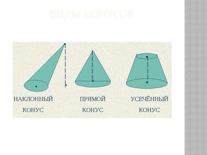 ВИДЫ КОНУСОВ