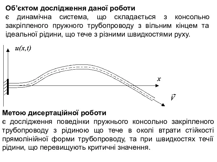 Об’єктом дослідження даної роботи є динамічна система, що складається з