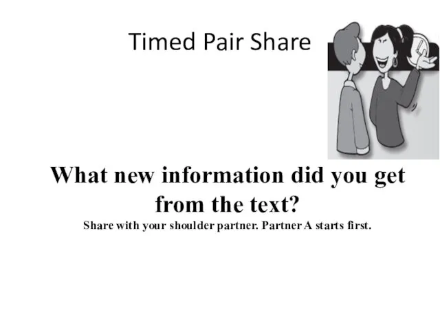 What new information did you get from the text? Share