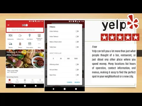 Free Yelp can tell you a lot more than just