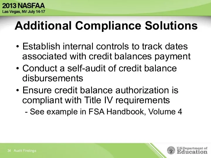 Additional Compliance Solutions Establish internal controls to track dates associated