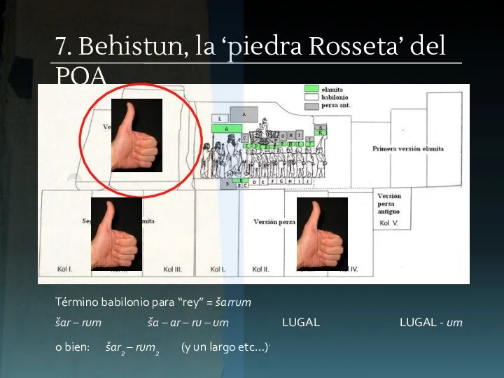 7. Behistun, la ‘piedra Rosseta’ del POA o bien: šar2