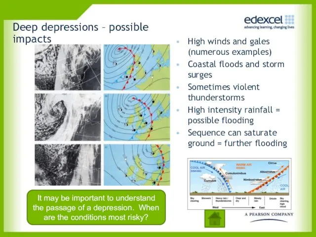 Deep depressions – possible impacts High winds and gales (numerous
