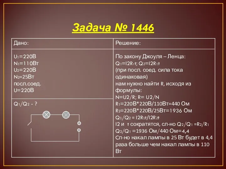 Задача № 1446