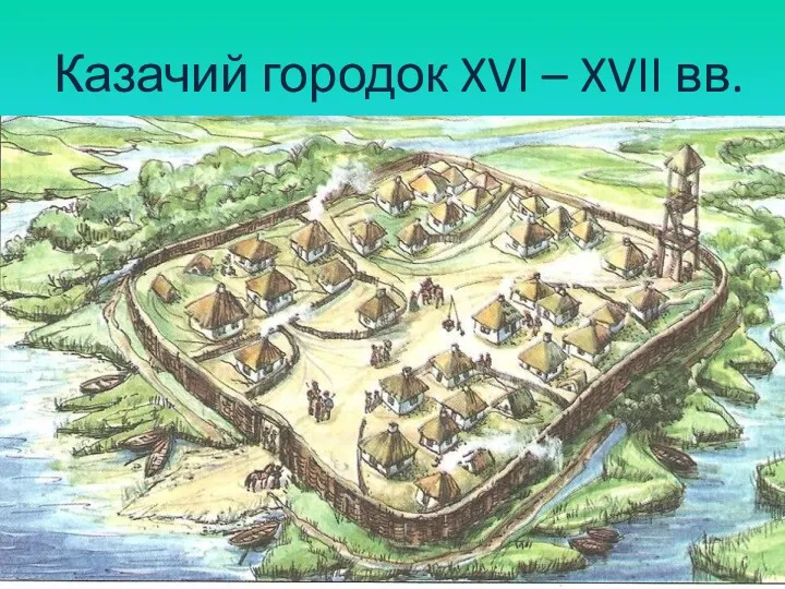 Казачий городок XVI – XVII вв.