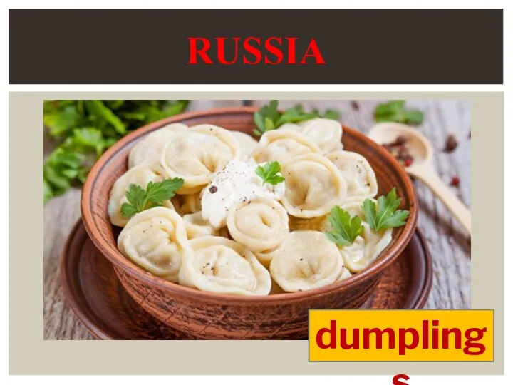 RUSSIA dumplings