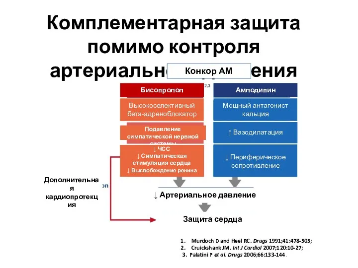 Комплементарная защита помимо контроля артериального давления Murdoch D and Heel RC. Drugs 1991;41:478-505;