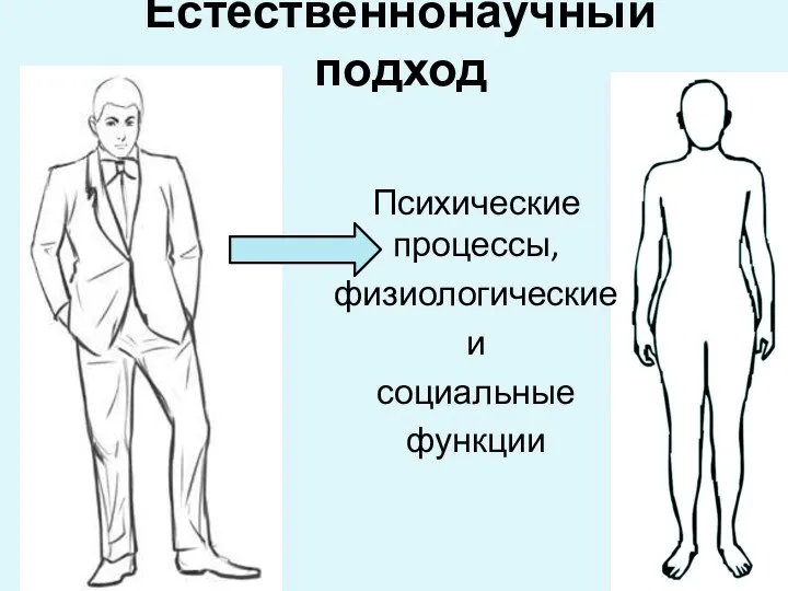 Естественнонаучный подход Психические процессы, физиологические и социальные функции