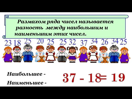 Размах 23 18 25 20 25 25 32 37 34