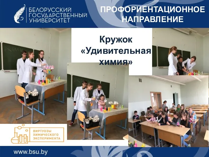 ПРОФОРИЕНТАЦИОННОЕ НАПРАВЛЕНИЕ Кружок «Удивительная химия»