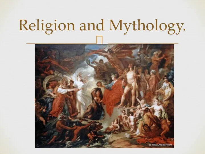 Religion and Mythology.