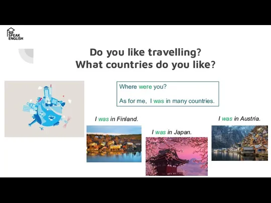 Do you like travelling? What countries do you like? Where