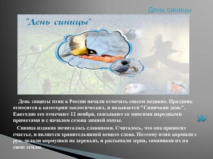 День защиты птиц в России начали отмечать совсем недавно. Праздник