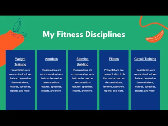 My Fitness Disciplines