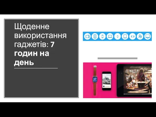 Щоденне використання гаджетів: 7 годин на день