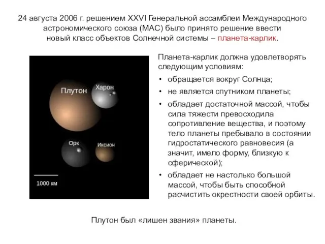 24 августа 2006 г. решением XXVI Генеральной ассамблеи Международного астрономического