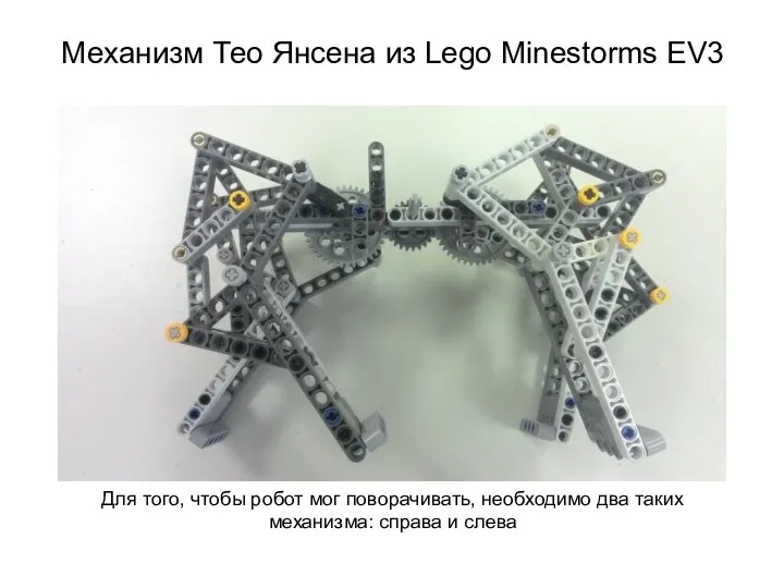 Механизм Тео Янсена из Lego Minestorms EV3 Для того, чтобы