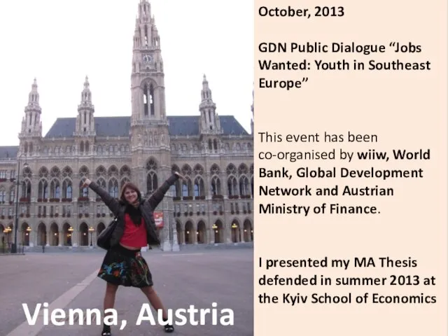 Vienna, Austria October, 2013 GDN Public Dialogue “Jobs Wanted: Youth