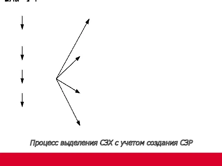 Процесс выделения СЗХ с учетом создания СЗР