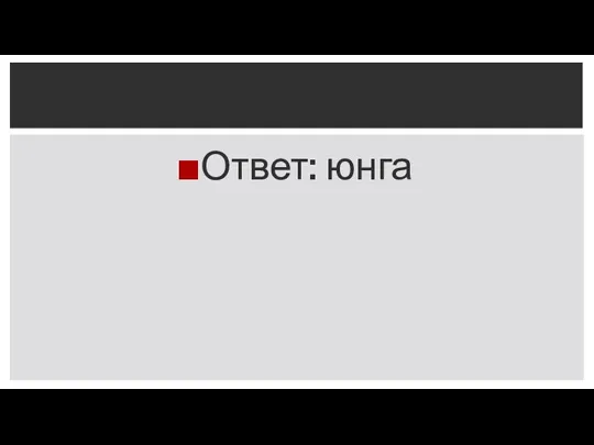 Ответ: юнга