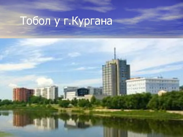 Тобол у г.Кургана