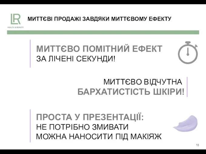 МИТТЄВІ ПРОДАЖІ ЗАВДЯКИ МИТТЄВОМУ ЕФЕКТУ МИТТЄВО ПОМІТНИЙ ЕФЕКТ ЗА ЛІЧЕНІ