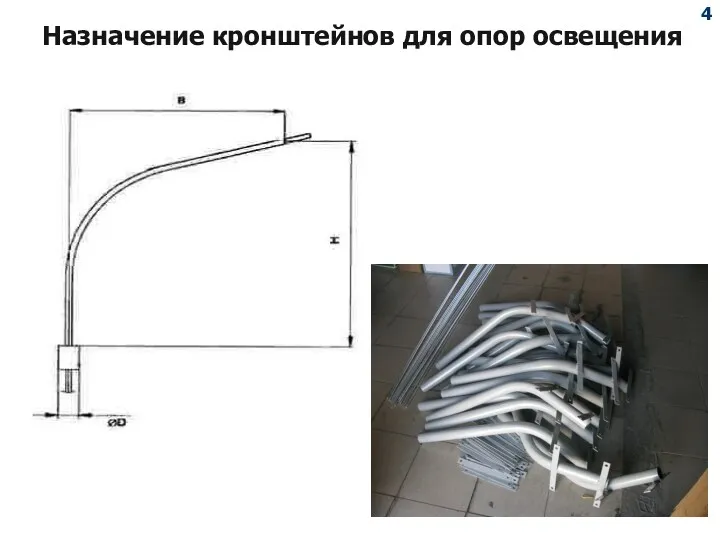 Назначение кронштейнов для опор освещения 4