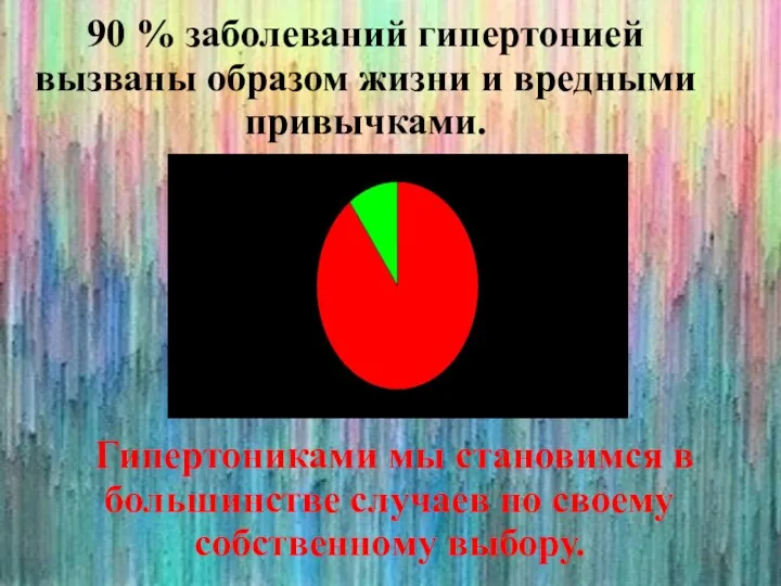 90 % заболеваний гипертонией вызваны образом жизни и вредными привычками.