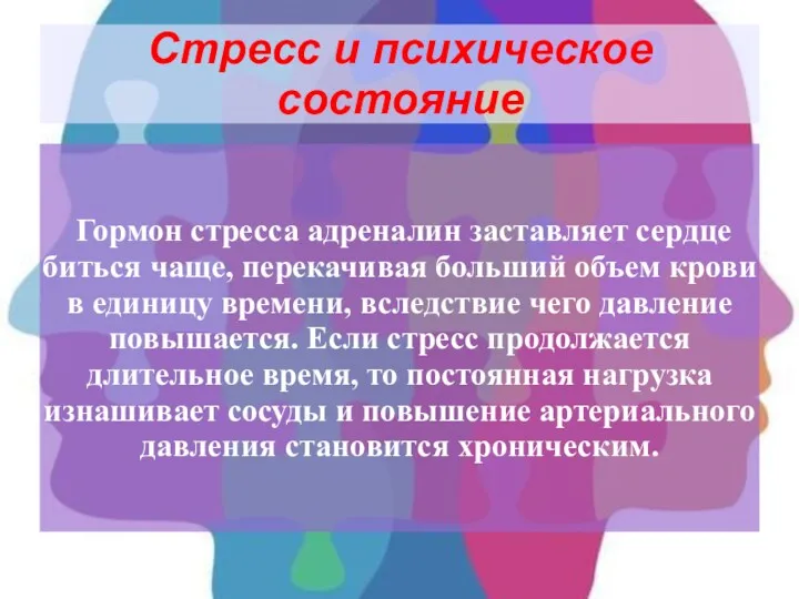 Стресс и психическое состояние Гормон стресса адреналин заставляет сердце биться