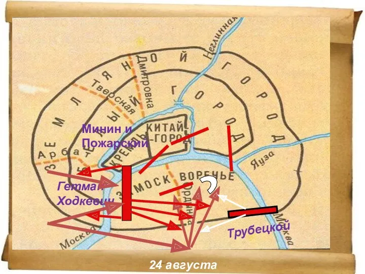 Борьба за Москву Гетман Ходкевич Минин и Пожарский Трубецкой 24 августа