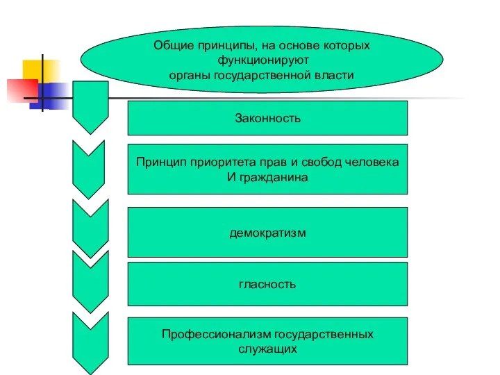 Общие принципы, на основе которых функционируют органы государственной власти Законность