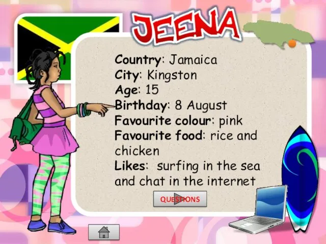 Country: Jamaica City: Kingston Age: 15 Birthday: 8 August Favourite