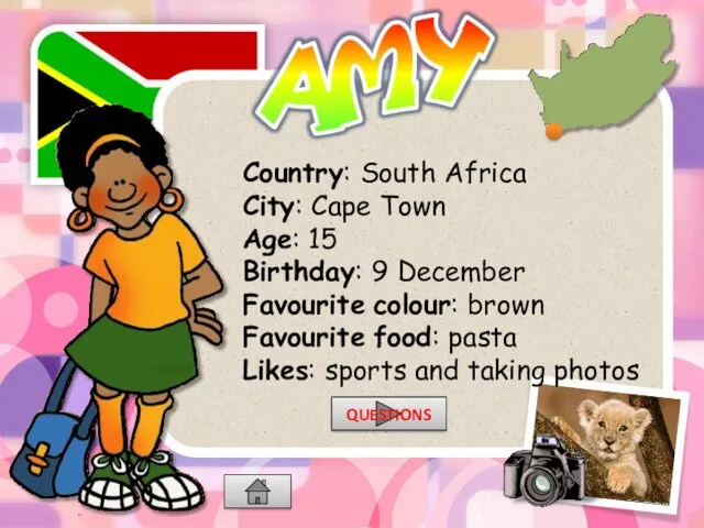 Country: South Africa City: Cape Town Age: 15 Birthday: 9