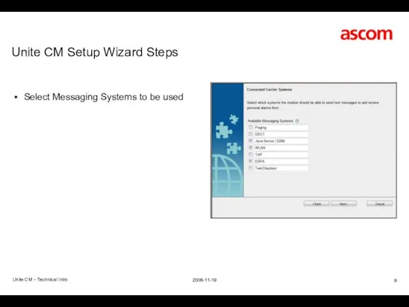 Unite CM Setup Wizard Steps Unite CM – Technical Intro