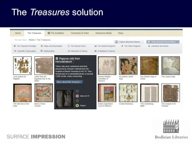 The Treasures solution