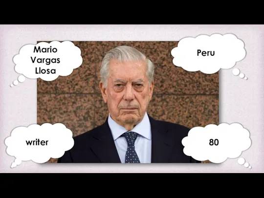 Mario Vargas Llosa 80 writer Peru