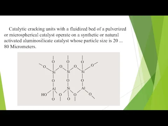 Catalytic cracking units with a fluidized bed of a pulverized