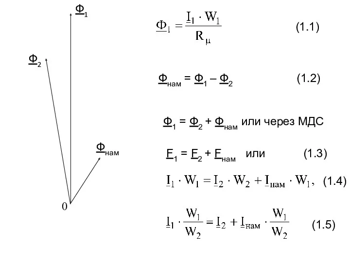 (1.1) Ф1 Ф2 Фнам 0 Фнам = Ф1 – Ф2