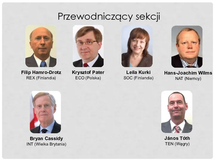 Przewodniczący sekcji