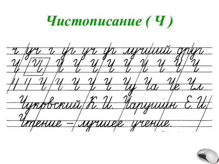 Чистописание ( Ч )