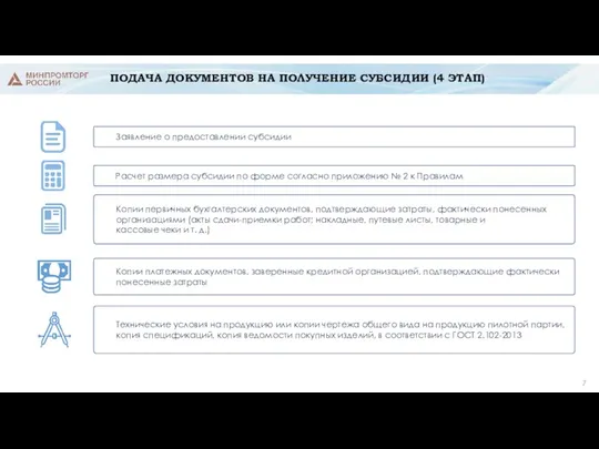 ПОДАЧА ДОКУМЕНТОВ НА ПОЛУЧЕНИЕ СУБСИДИИ (4 ЭТАП) Заявление о предоставлении