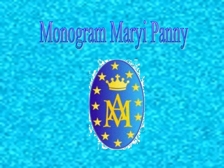 Monogram Maryi Panny