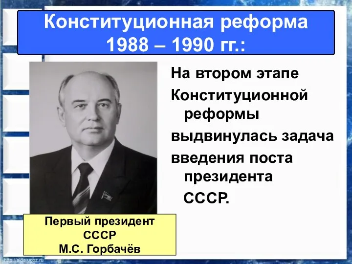Конституционная реформа 1988 – 1990 гг.: На втором этапе Конституционной
