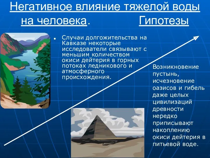 Негативное влияние тяжелой воды на человека. Гипотезы Случаи долгожительства на