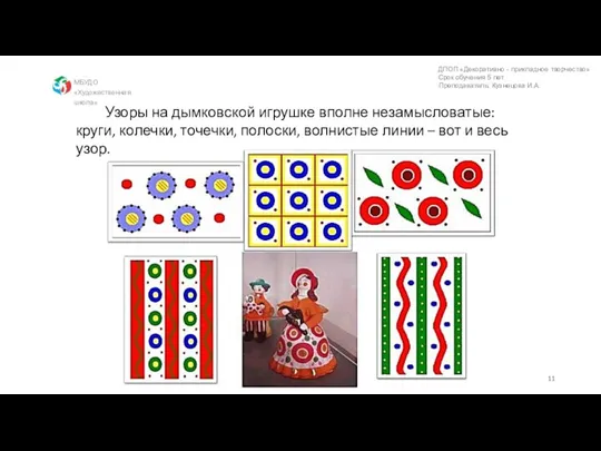 МБУДО «Художественная школа» ДПОП «Декоративно - прикладное творчество» Срок обучения