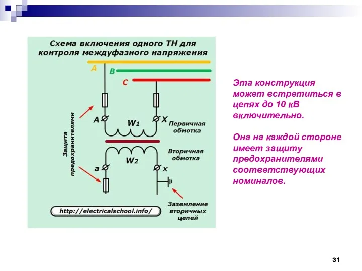 Эта конструкция может встретиться в цепях до 10 кВ включительно.