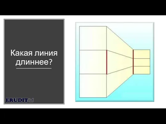 Какая линия длиннее?